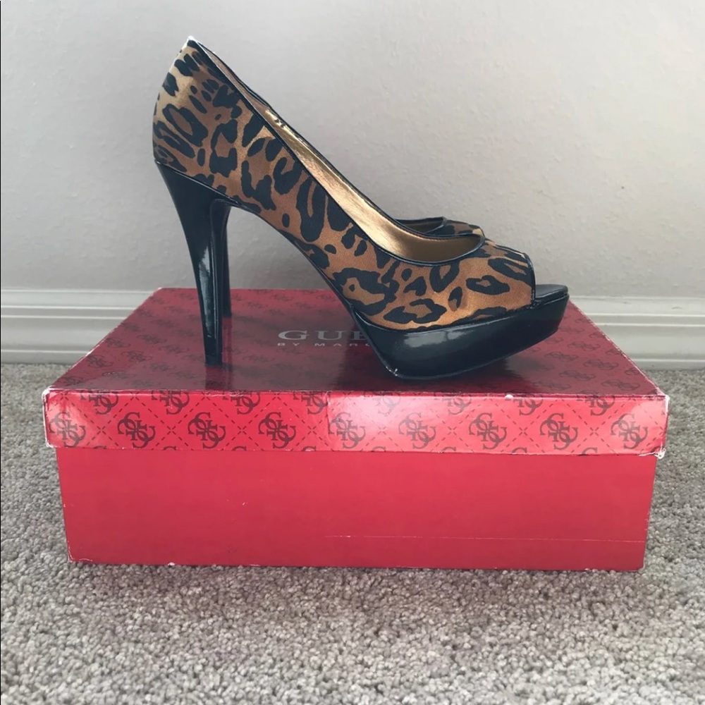 Guess Leopard Print Heels New